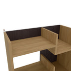 FM FURNITURE Perry Bookcase in Melamine with Open Storage - Grand Goldman