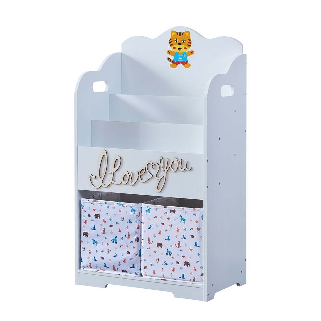 Kids Funnel Maison Kids Bookcase with Toy Storage | Premium Home Decor - Grand Goldman