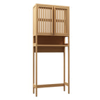 Toilet storage rack, independent bathroom, laundry room, space saving, natural color - Grand Goldman Shop