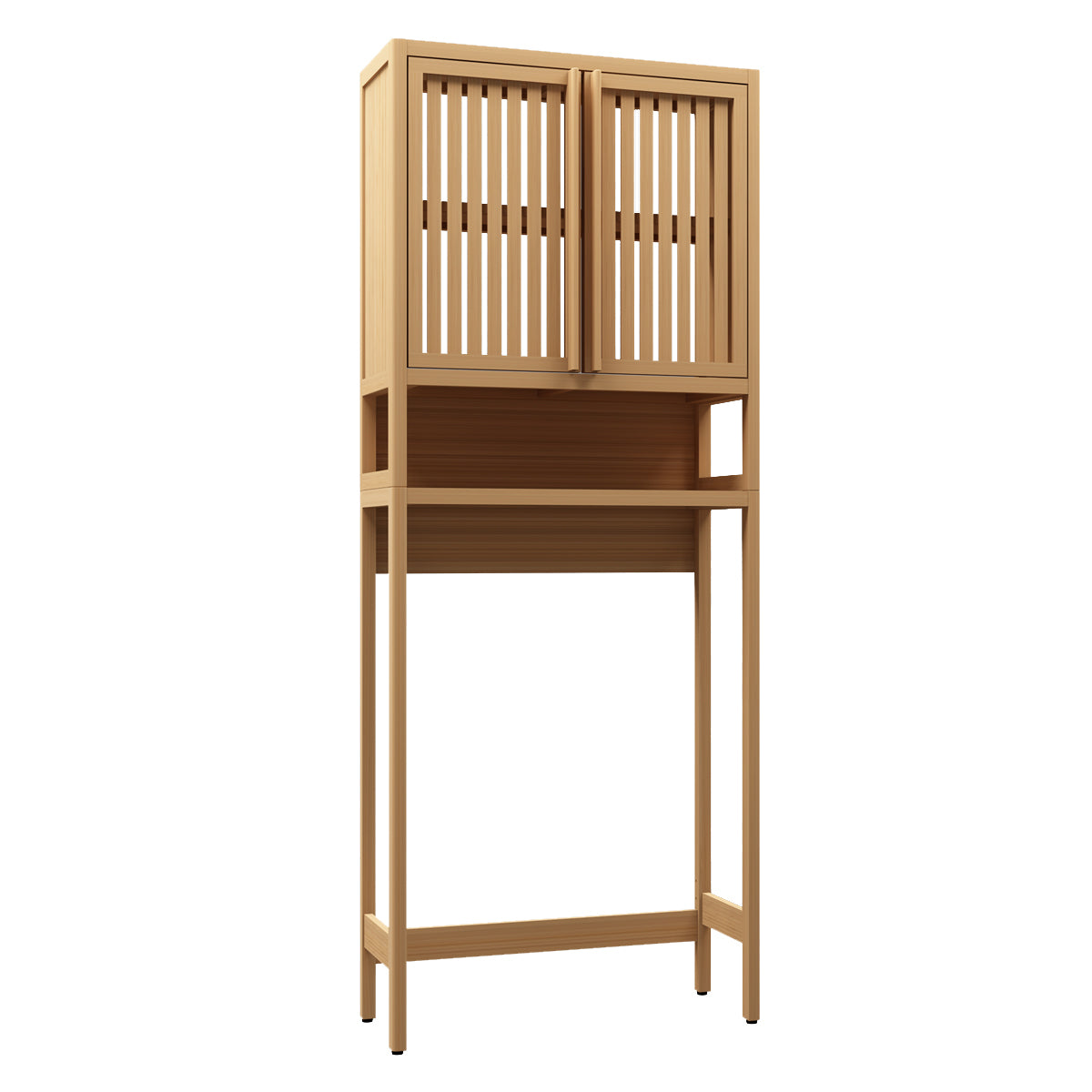 Toilet storage rack, independent bathroom, laundry room, space saving, natural color - Grand Goldman Shop