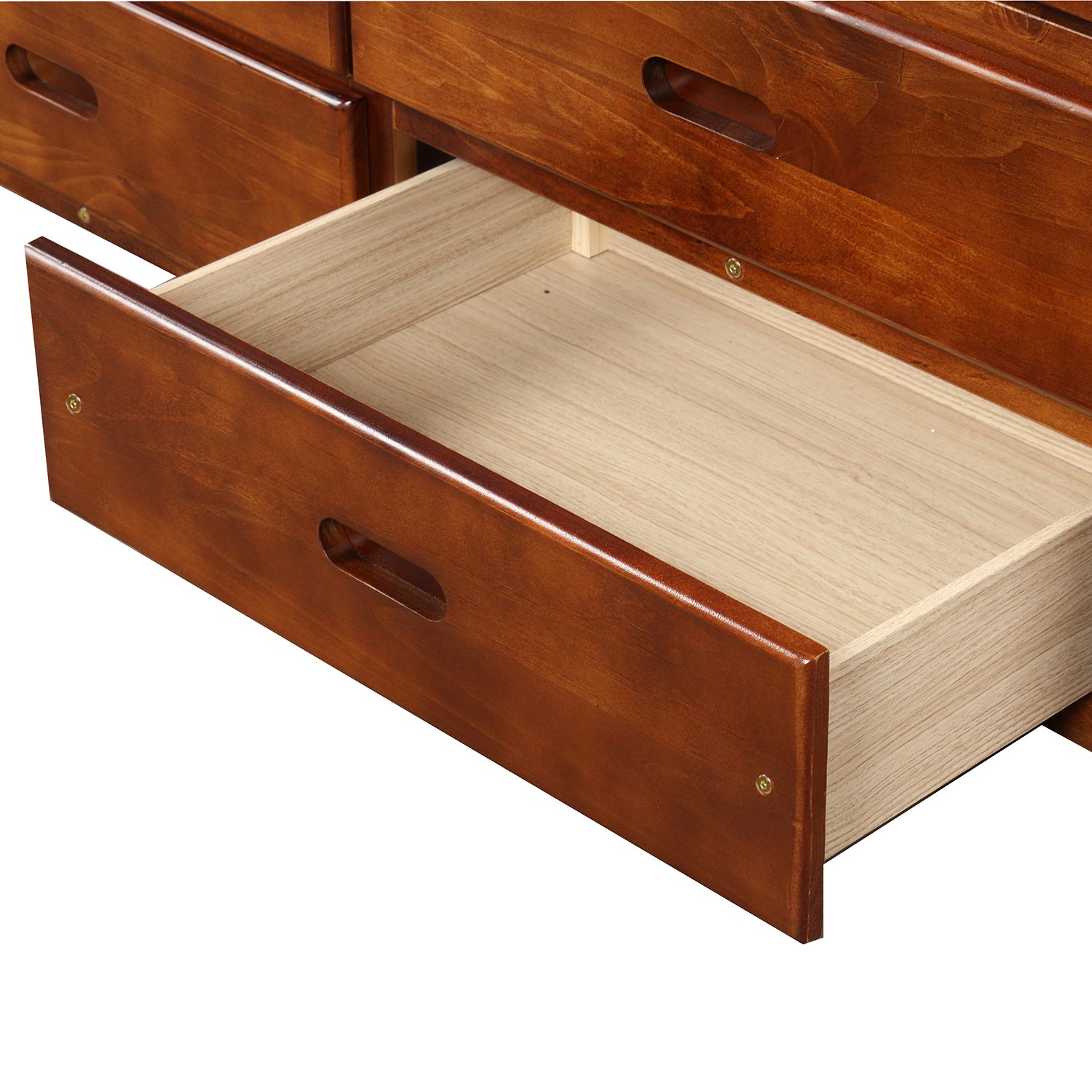 Orisfur. Twin Size Platform Storage Bed Solid Wood Bed with 6 Drawers - Grand Goldman Shop