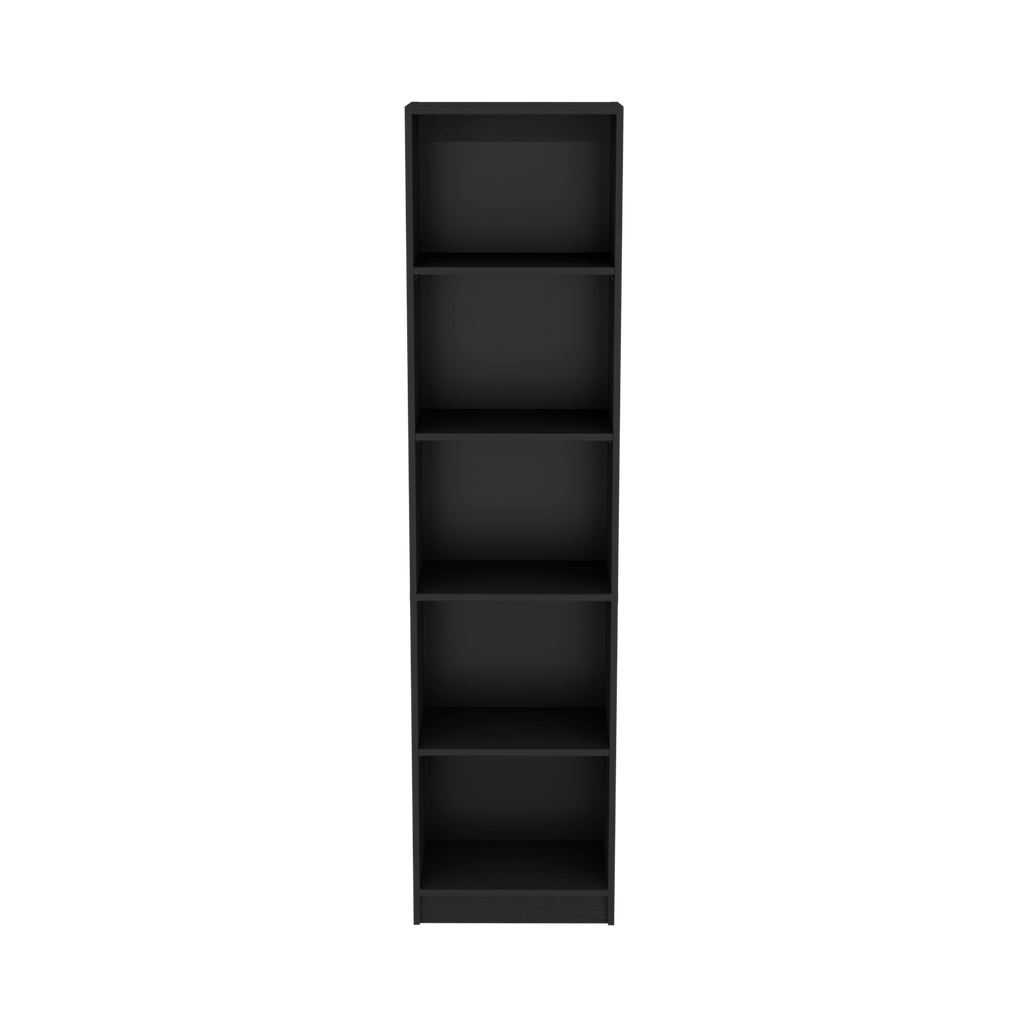 Bookcase Compact Bookshelf with Multiple Shelves, Black | Premium Home Decor - Grand Goldman