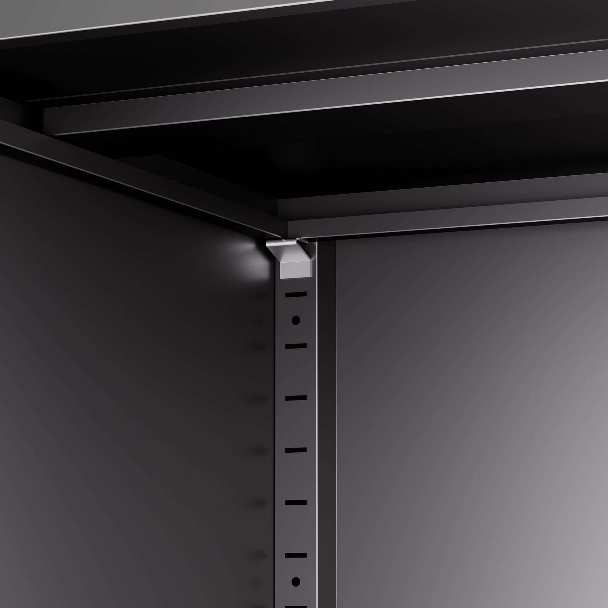72'H Metal Garage Storage Cabinet, Black Tool Steel Locking Cabinet with Doors and 4 Shelves, Tall Cabinets for Garage Storag