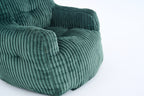 010-Soft Fluffy Corduroy Fabric Bean Bag Chair Filled With Memory Sponge,Green - Grand Goldman Shop
