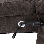 Ergonomic Linen Massage Chaise Lounge with Remote Control, Dark Gray, Electric Massage Lounger with 5 Modes - Grand Goldman Shop