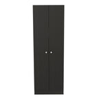 Multistorage Pantry Cabinet, Five Shelves, Double Door Cabinet -Black - Grand Goldman