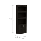 Durango Bookcase, Three Shelves, Double Door Cabinet | Premium Home Decor - Grand Goldman