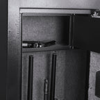 Black Steel 7.87 Cubic Ft Keypad Rifle Safe with Advanced Locking Mechanism | Premium Home Decor - Grand Goldman
