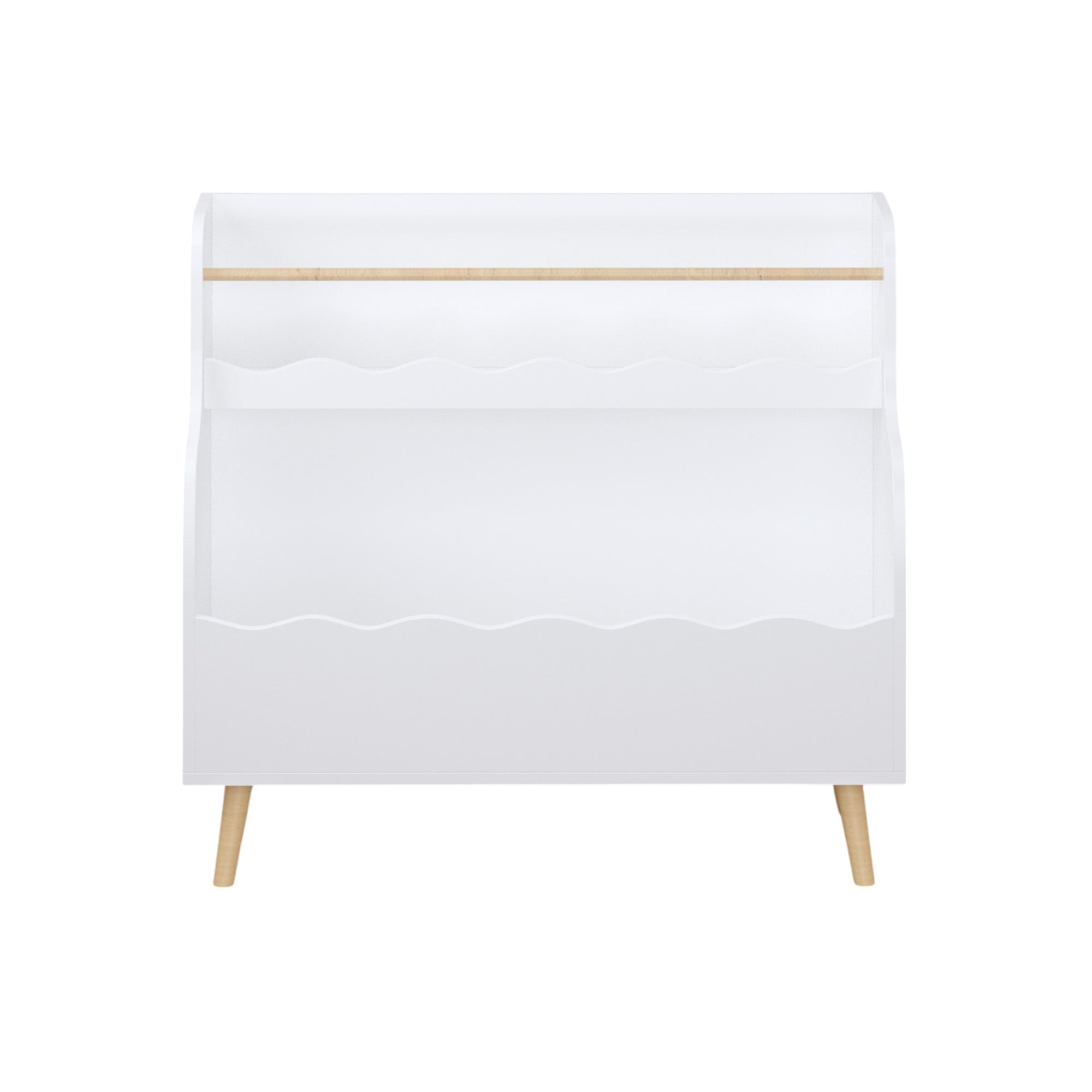 Kids Bookcaes, Children Book Organizer, toy Storage Cabinet Organizer, White - Grand Goldman