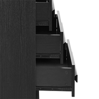 70' Kitchen Pantry Cabinet with 2 Cabinet Shelves,Luxurious Wooden Cupboard with 6 Door Shelves and 3 Drawers for Kitchen, Dining Room,Black - Grand Goldman Shop