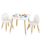 Kids Table and 2 Chairs Set, Toddler Table and Chair Set, Children Multi-Activity Table for Art, Craft, Reading, Learning, 1 