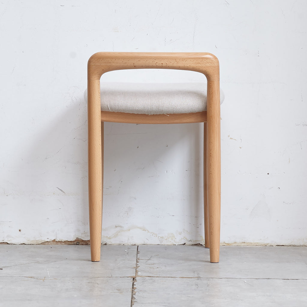 Natural Beech Wood Make-up Stool Bed Bench for Dining Room, Bedroom - Grand Goldman Shop