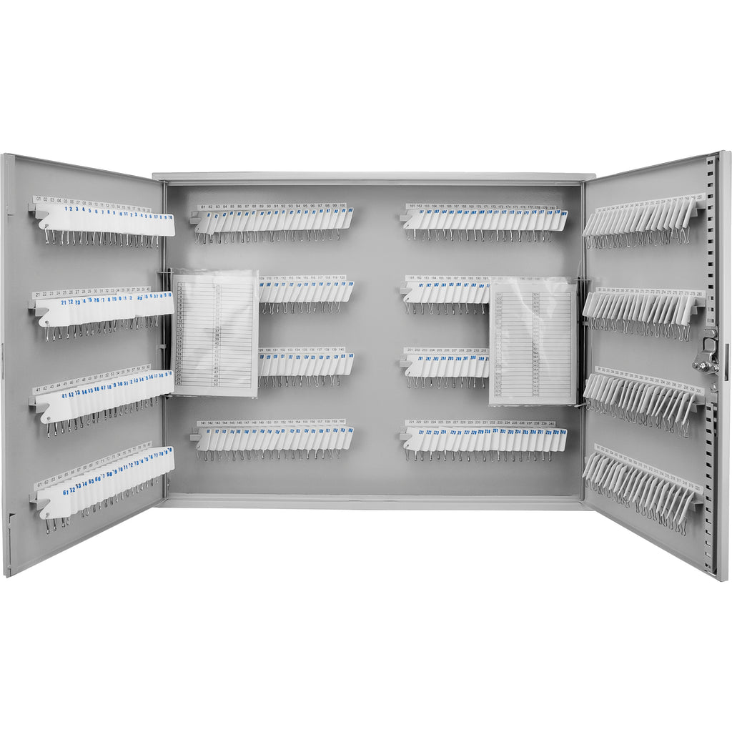 Steel Key Cabinet with Key Lock, 320 Capacity, Gray - Grand Goldman