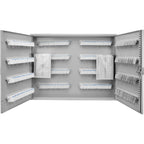 Steel Key Cabinet with Key Lock, 320 Capacity, Gray - Grand Goldman