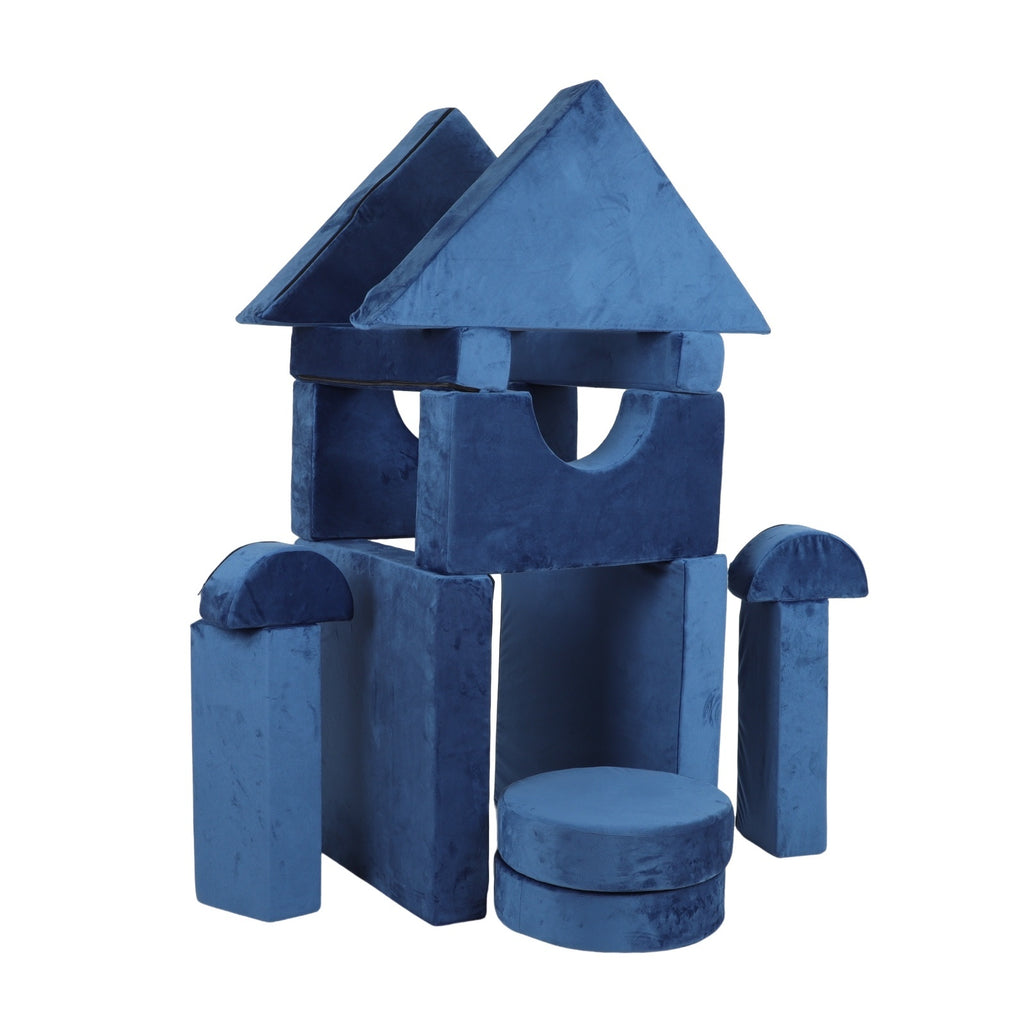 14pcs Kids Sofa Modular Play Couch,Child Sectional Sofa to Boost Creativity,Boys and Girls DIY Creativing Playroom Couch Furn