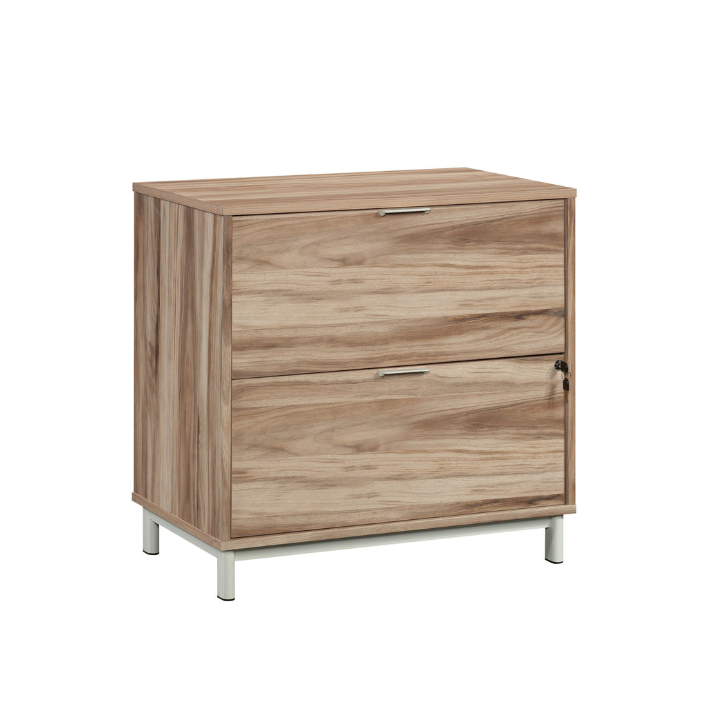 Lateral File with Two Drawers, Acacia finish | Premium Home Decor - Grand Goldman