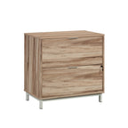 Lateral File with Two Drawers, Acacia finish | Premium Home Decor - Grand Goldman