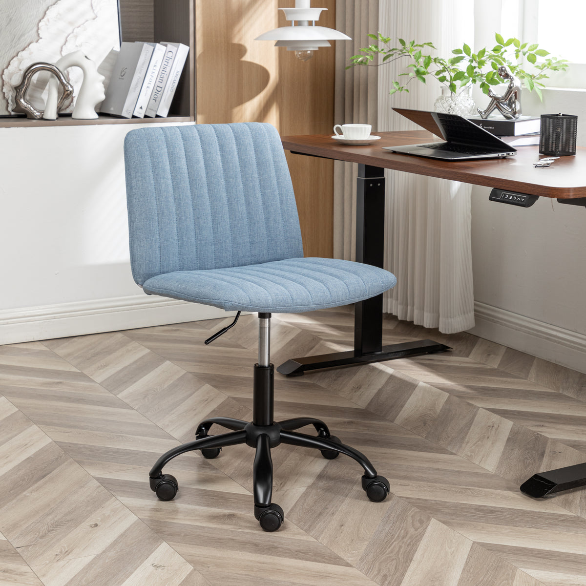 Masar Fabric Swivel Office Chair | Premium Home Decor - Grand Goldman