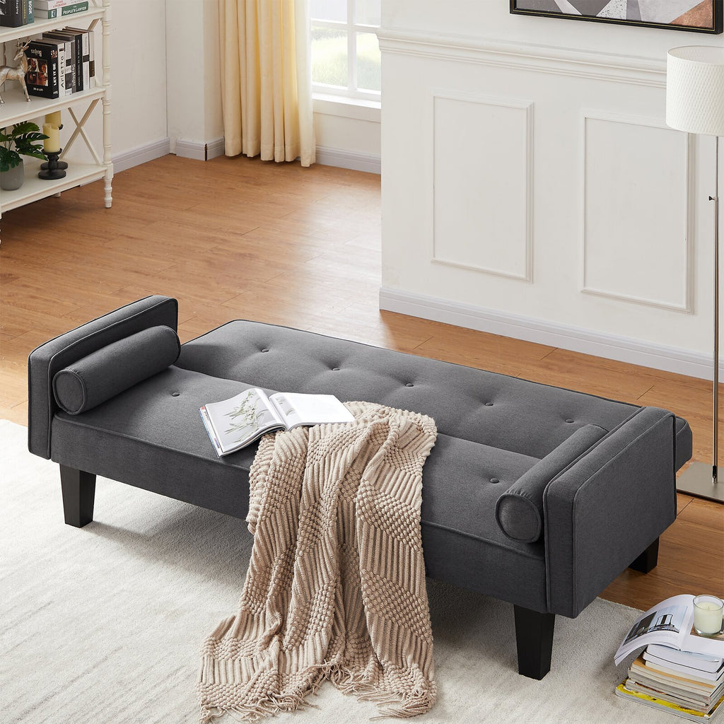 MEGA fabric sofa, medieval love seat sofa furniture, with pillows, living room button tufted sofa, pull point design - Grand Goldman Shop