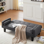 MEGA fabric sofa, medieval love seat sofa furniture, with pillows, living room button tufted sofa, pull point design - Grand Goldman Shop