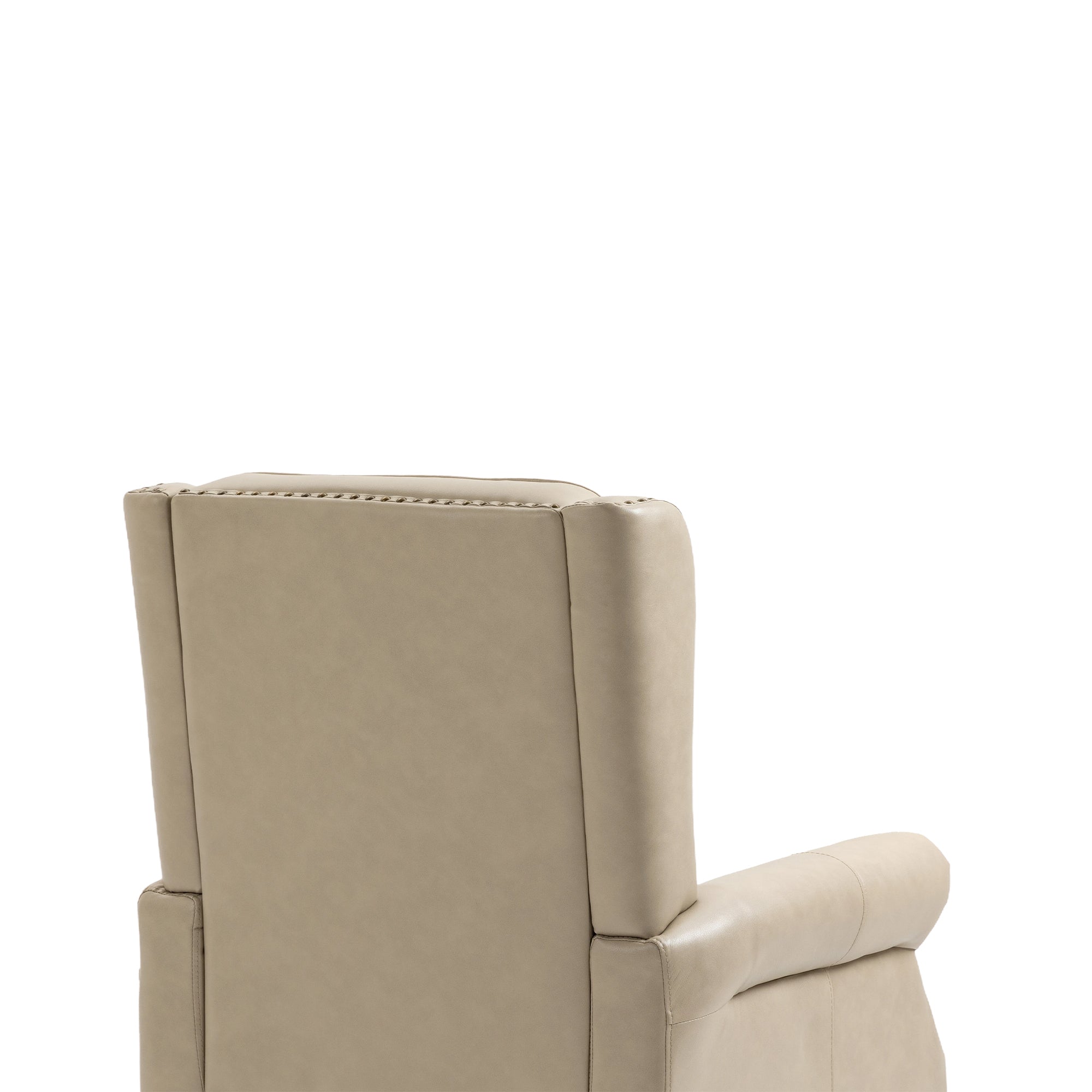 Modern Accent Chair Lounge Chair with Sturdy Wood Legs in Camel PU Leather for Living Room and Bedroom - Grand Goldman Shop