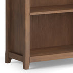 Amherst 30 inch Solid Wood 5 Shelf Bookcase in Rustic Natural Aged Brown | Premium Home Decor - Grand Goldman