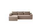 96.9'Cloud Sectional Couch with L-Shape Chaise,Modern Modular Sofa with Deep Seat,,Upholstered Couches for Living Room Bedroom,No Assembly Required,(Plush Corduroy Fabric),Camel - Grand Goldman Shop
