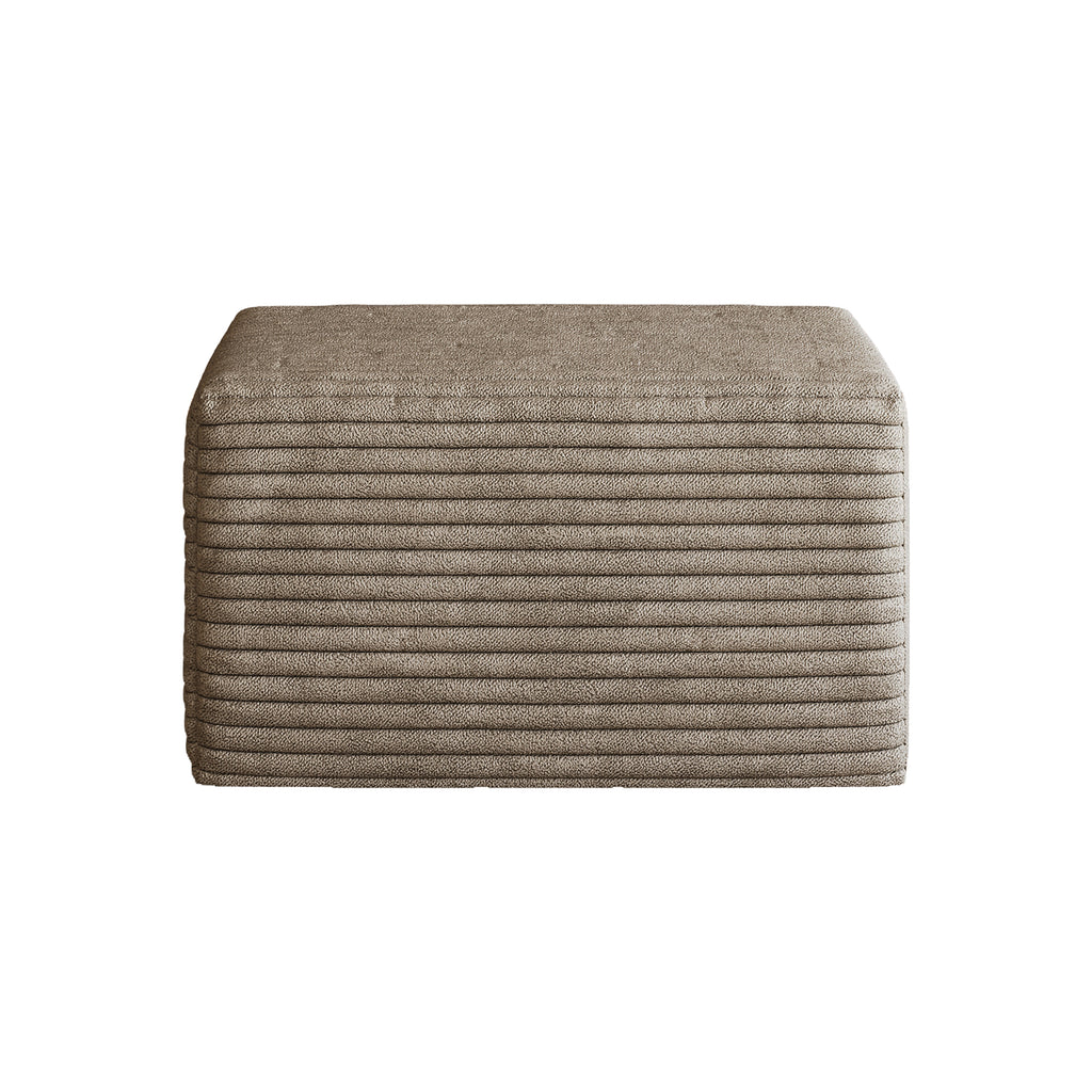 Sofa ottoman ,No Assembly Required,Camel(Plush Corduroy Fabric) - Grand Goldman Shop