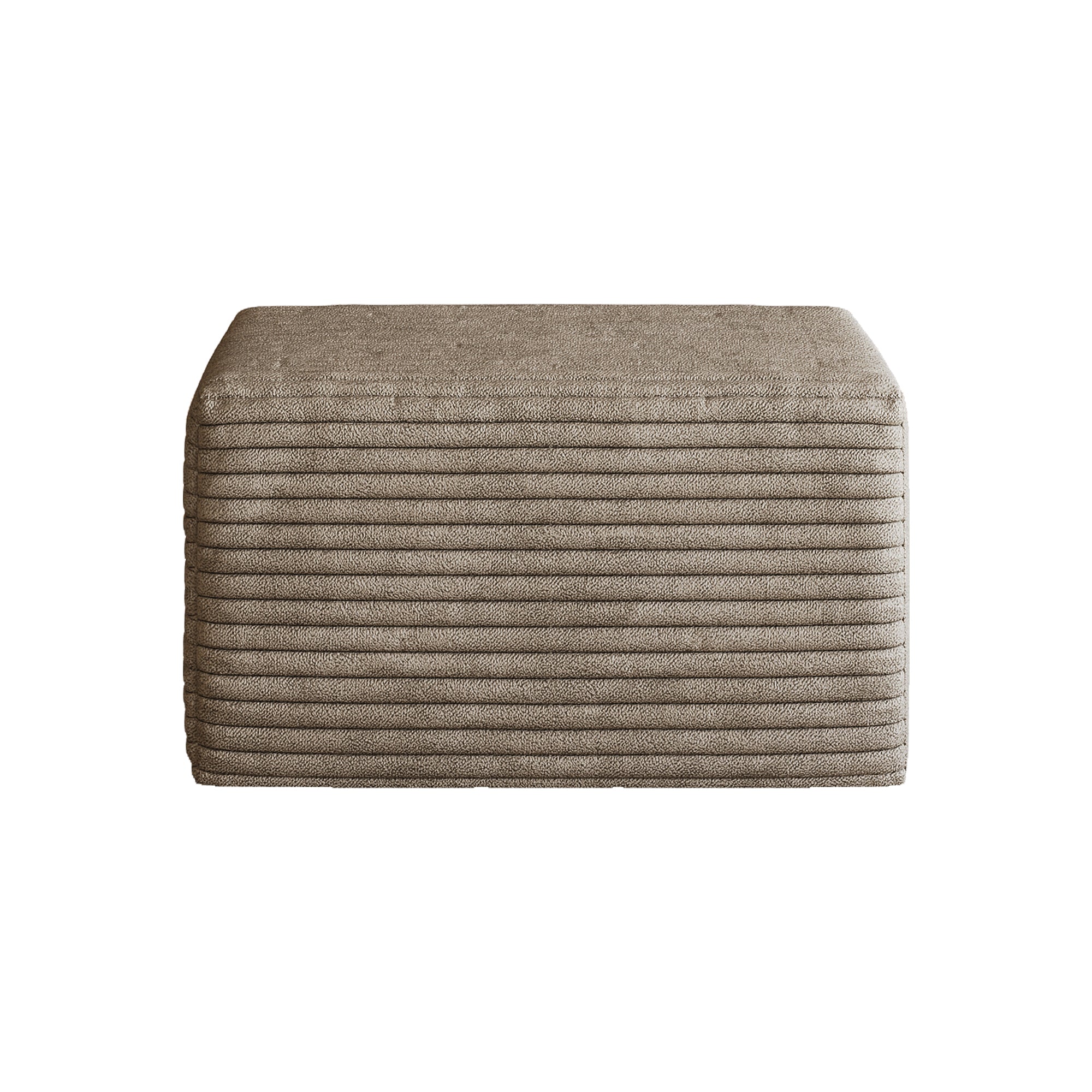 Sofa ottoman ,No Assembly Required,Camel(Plush Corduroy Fabric) - Grand Goldman Shop