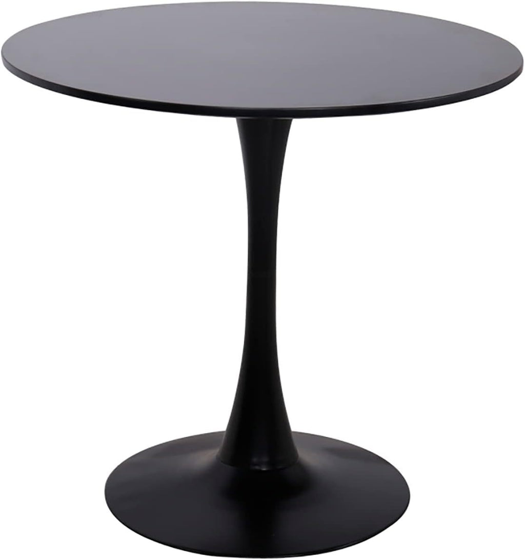 Modern Round Dining Table, ∅31.5'' Kitchen Dining Room Furniture, Coffee Table, Leisure Table, Living Room Table, Dining Table, Kitchen Table, Oval Dining Table (BLACK) - Grand Goldman Shop