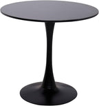 Modern Round Dining Table, ∅31.5'' Kitchen Dining Room Furniture, Coffee Table, Leisure Table, Living Room Table, Dining Table, Kitchen Table, Oval Dining Table (BLACK) - Grand Goldman Shop