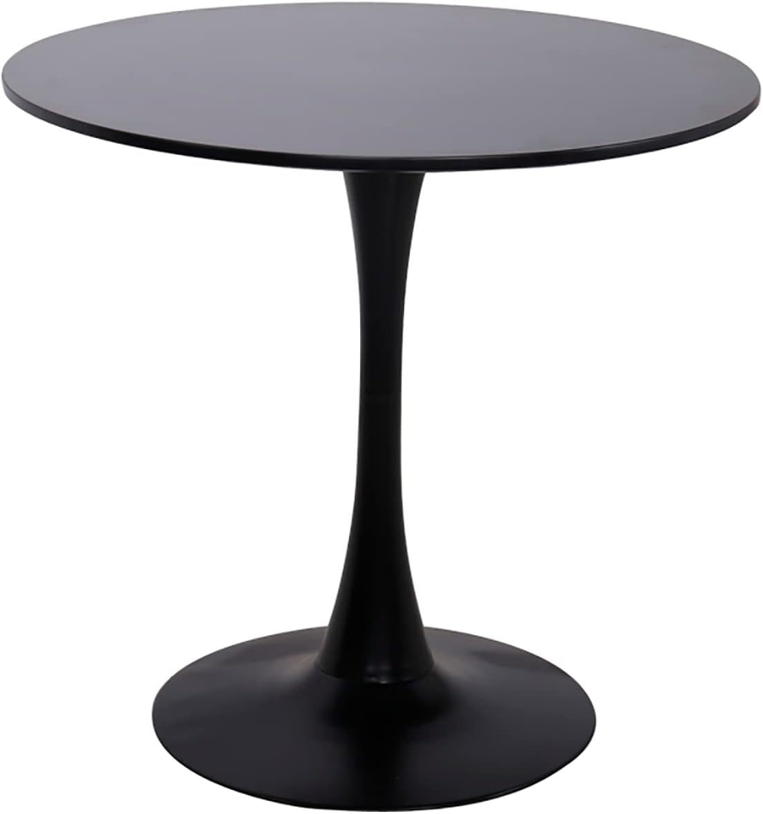 Modern Round Dining Table, ∅31.5'' Kitchen Dining Room Furniture, Coffee Table, Leisure Table, Living Room Table, Dining Table, Kitchen Table, Oval Dining Table (BLACK) - Grand Goldman Shop