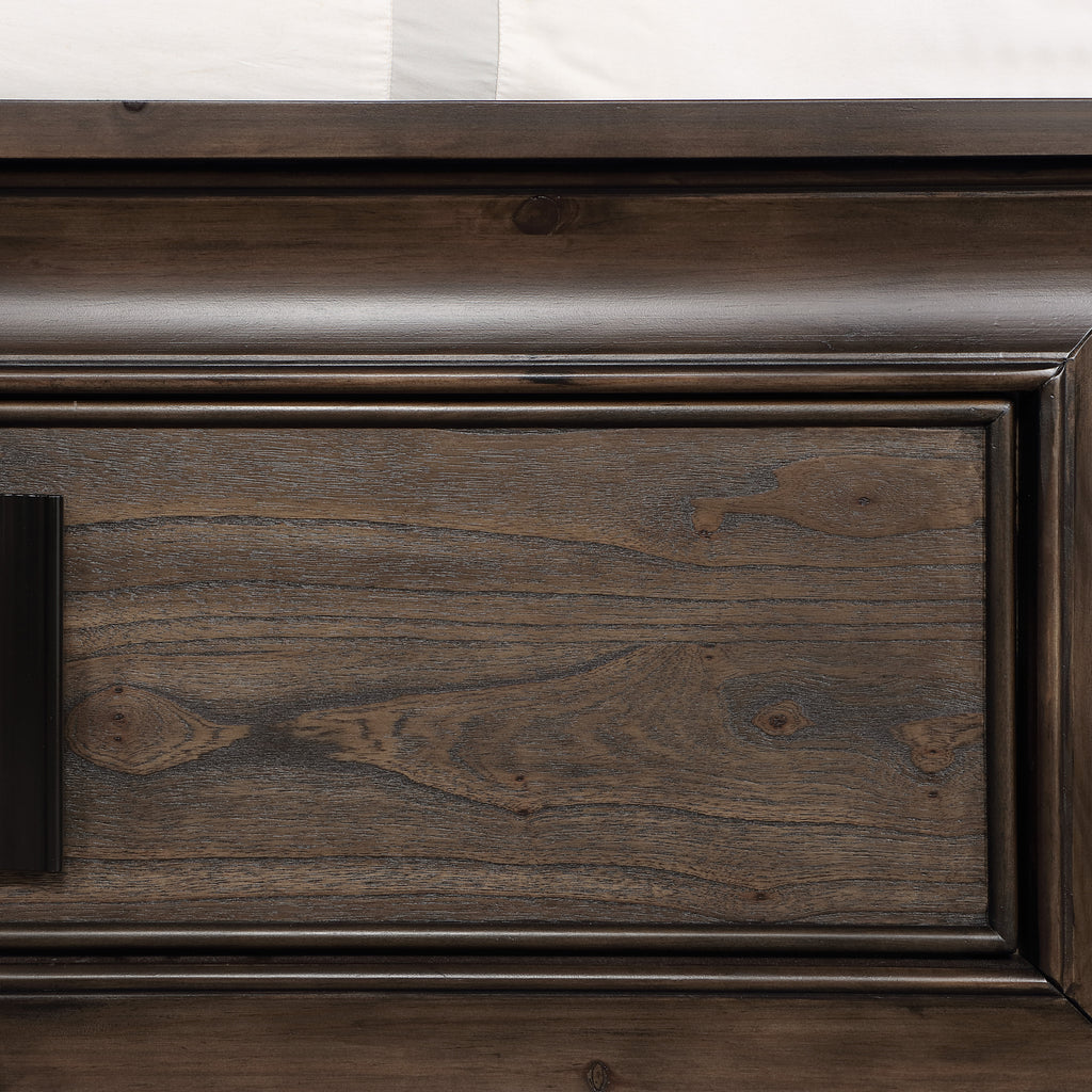Aetheria Contemporary Wood 6-Drawer Dresser in Dark Brown - Grand Goldman Shop
