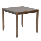 Wooden Dining Square Table, Kitchen Table for Small Space, 4 Person Dining Table, Walnut ONLY THE TABLE - Grand Goldman Shop