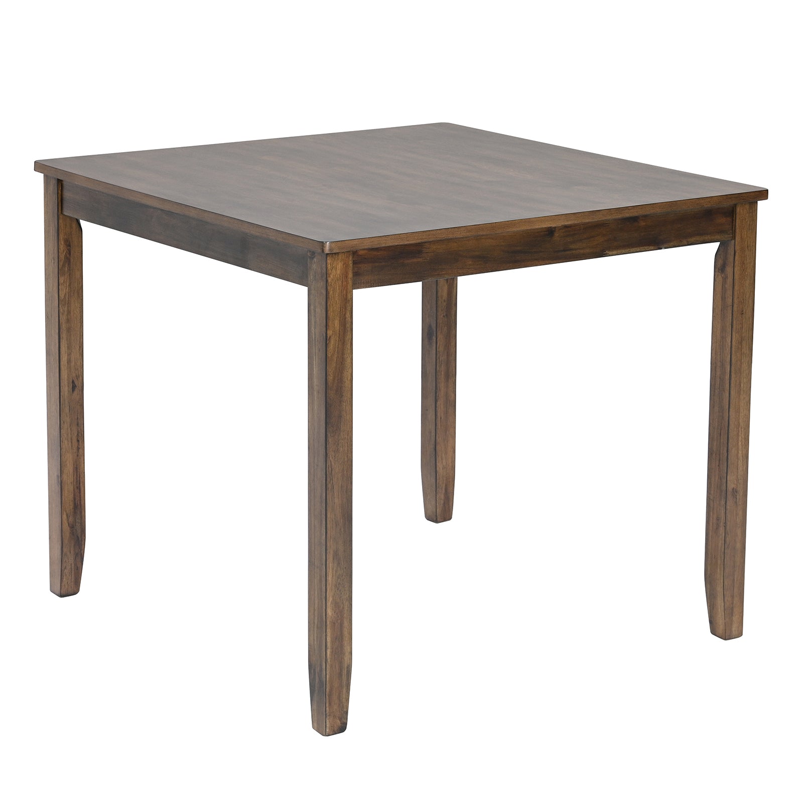 Wooden Dining Square Table, Kitchen Table for Small Space, 4 Person Dining Table, Walnut ONLY THE TABLE - Grand Goldman Shop