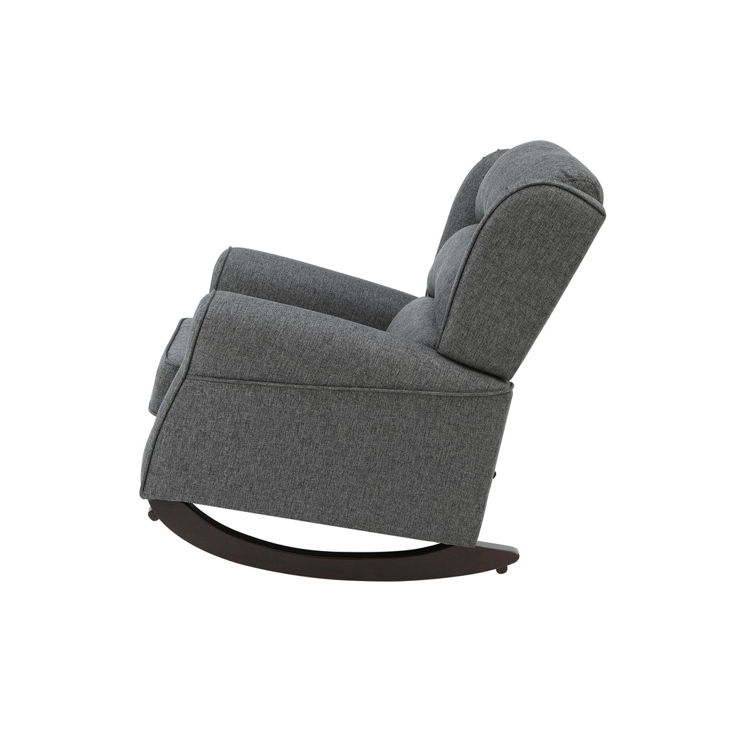 Grey Rocking Chair with Flared Arm - Grand Goldman Shop