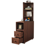 End Table with Drawers, Corner Table with Open Shelves, Tall Side Table for Bedroom and Corner(Expect Arrival Date 2025/4/16) - Grand Goldman Shop