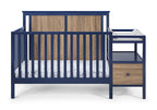 Connelly 4-in-1 Crib and Changer Combo Midnight Blue/Vintage Walnut - Grand Goldman