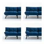 Navy Blue Convertible Folding Modern sofa Bed - Grand Goldman Shop