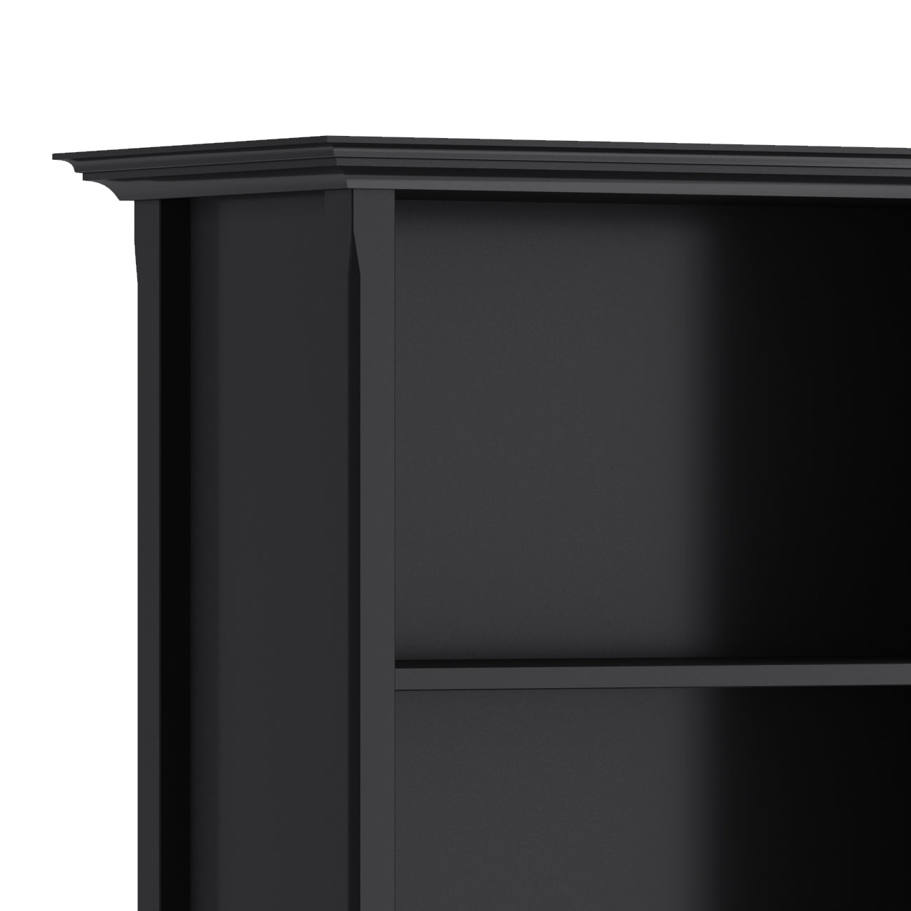 Amherst 30 inch Solid Wood 5 Shelf Bookcase in Black | Premium Home Decor - Grand Goldman