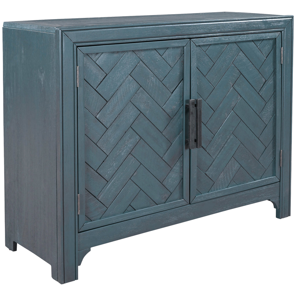 U_STYLE 40'' Modern Cabinets with Unique Design Doors with 1 Adjustable Shelves,Suitable for Multiple Rooms Such as Living Room and Study Room - Grand Goldman Shop