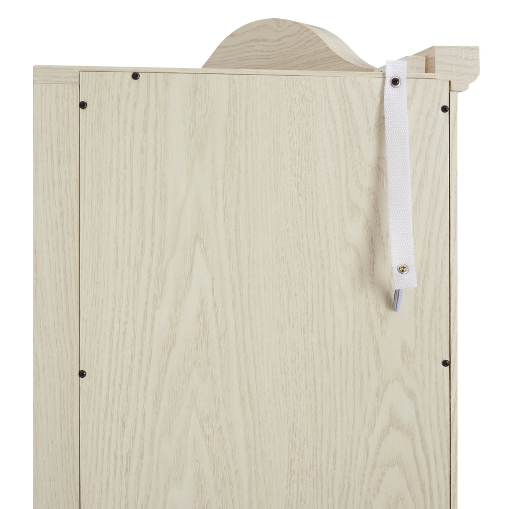 Curio Cabinet Lighted Glass Display Curio Cabinet w/Tempered Glass Doors and Shelves, Crown Corner Cabinet with Bulb, Corner Storage Decoration for Living room and Bedroom WHI - Grand Goldman Shop