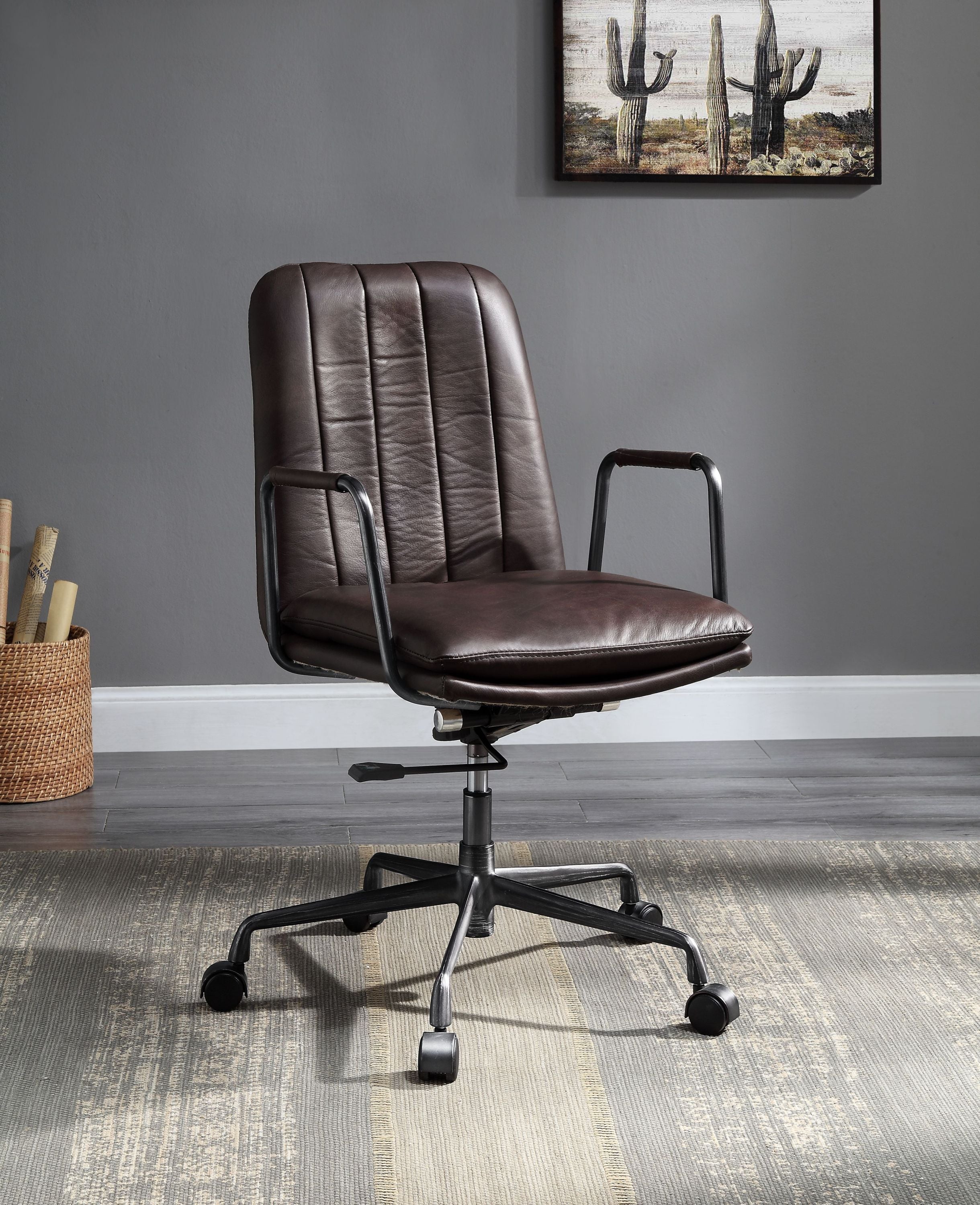 Eclarn Mars Top Leather Office Chair | Premium Home Decor - Grand Goldman