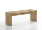 Magnus Wooden Oak Finish 50.5' Wide Dining Bench - Grand Goldman Shop