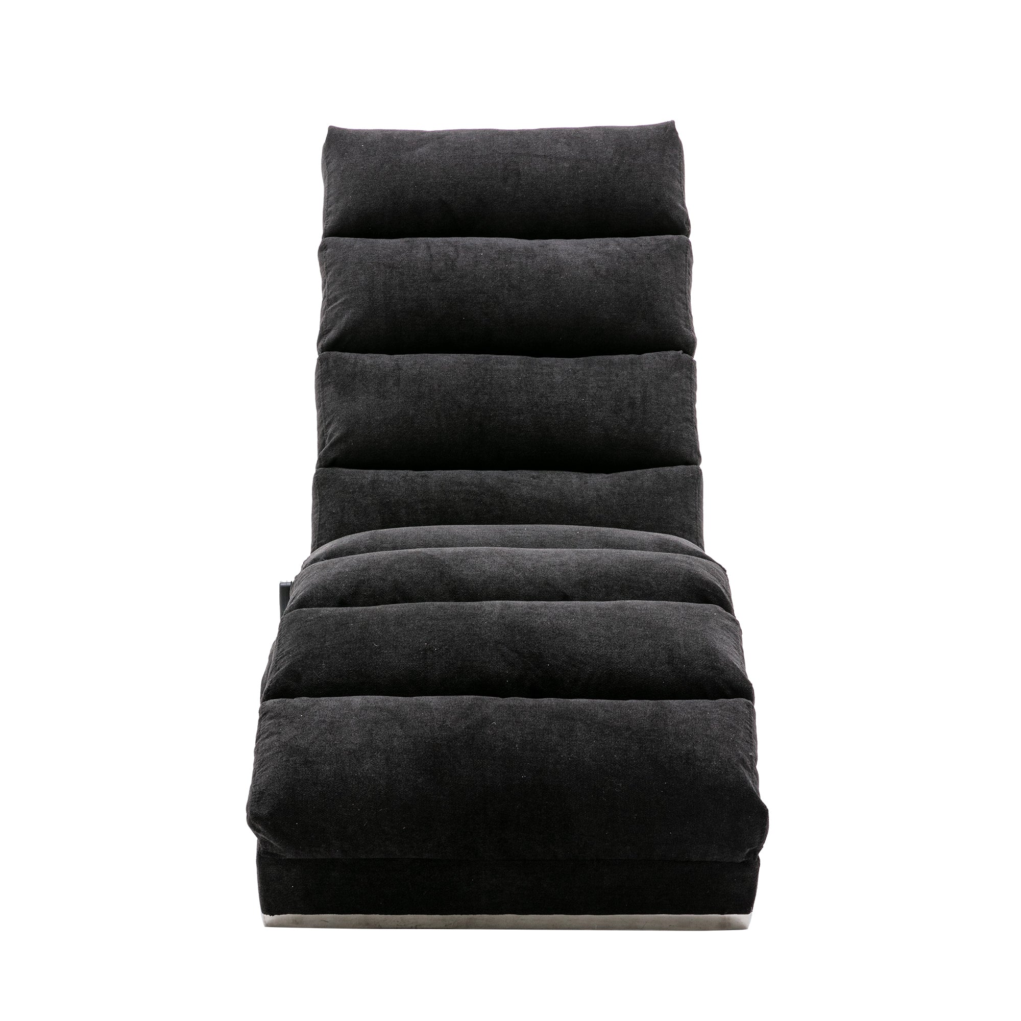 COOLMORE Luxury Upholstered Chaise Lounge Chair with Vibration for Relaxation, Modern Fixed Back Fabric Leisure Recliner Sofa for Living Room/Bedroom - Grand Goldman Shop