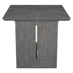 TREXM 6-Piece Retro Dining Table Set for 6, 60' Wood Kitchen Table and Chairs Set of 4 with Bench Designed Trestle Base for kitchen & Dining Room (Gray) - Grand Goldman Shop