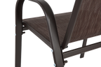 4 Piece Patio Chairs, Outdoor Camping Chairs with Breathable Textilene Fabric, Set of 2 Garden Chairs with Armrest High Backr