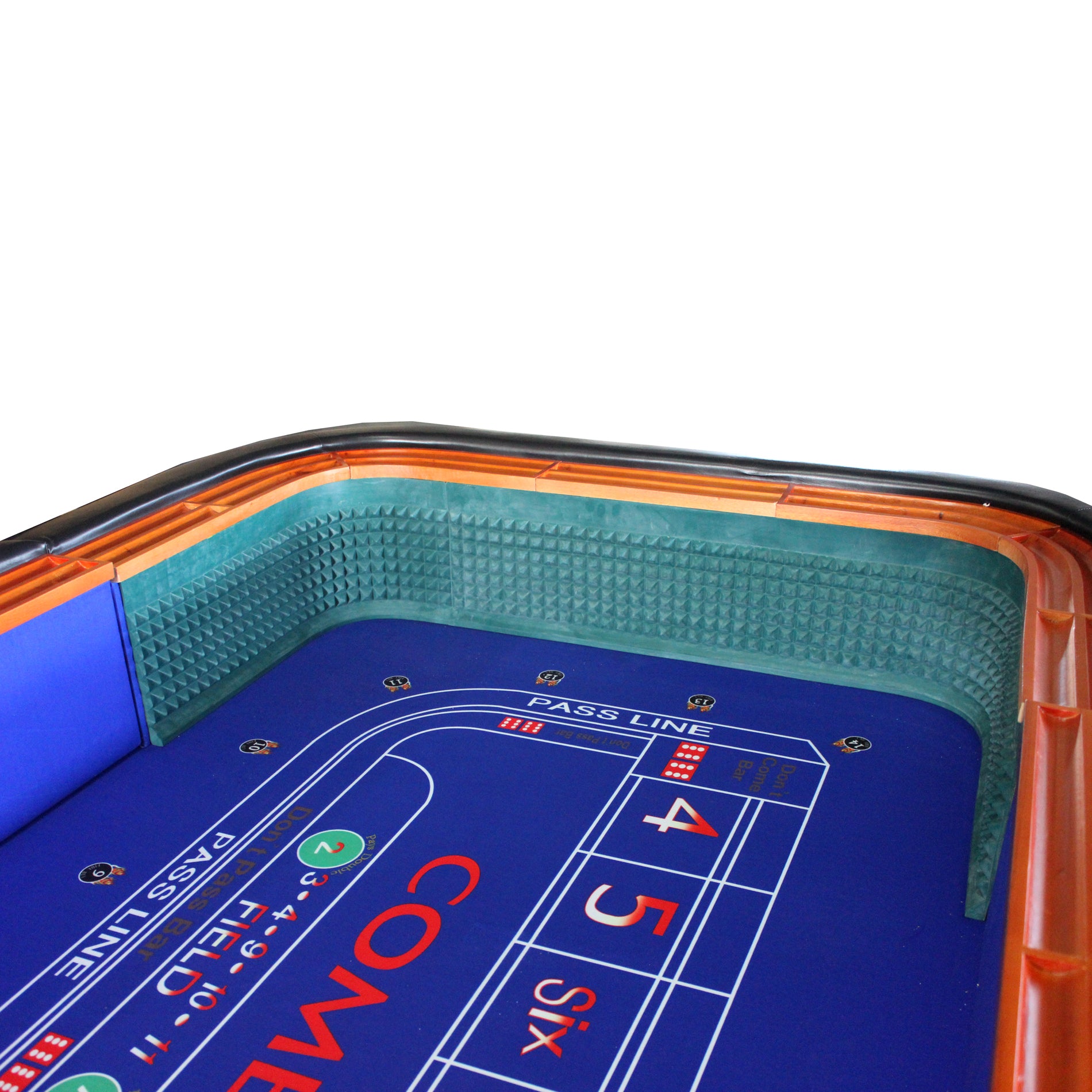 Stylish 12 Feet Craps Table Model 13829 Blue - Available at Grand Goldman