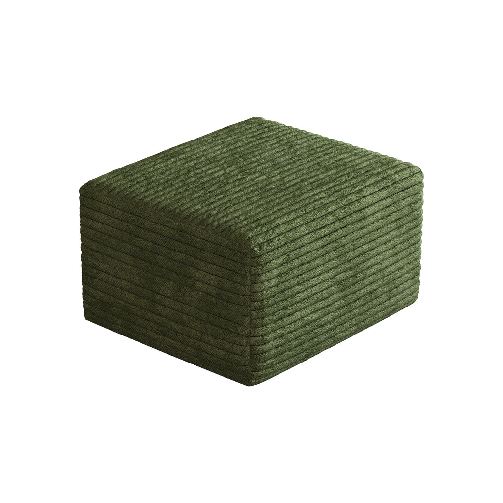Sofa ottoman ,No Assembly Required,Green(Plush Corduroy Fabric) - Grand Goldman Shop