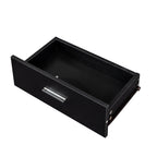 Black modern simple hair desk, multi-layer storage, large storage space - Grand Goldman Shop